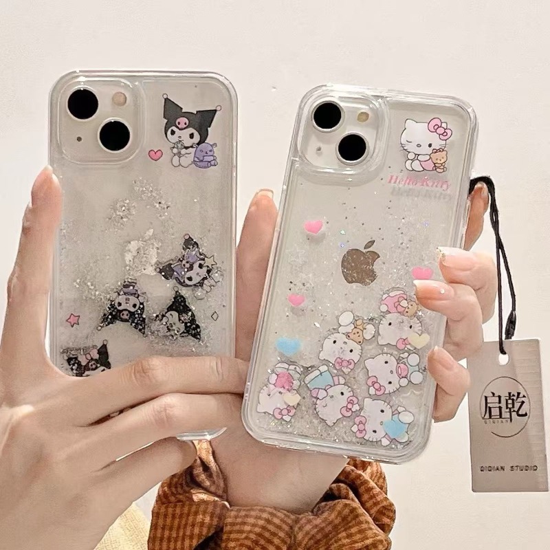 Luxury Bags Edit - Custodia per telefono con glitter 3D
