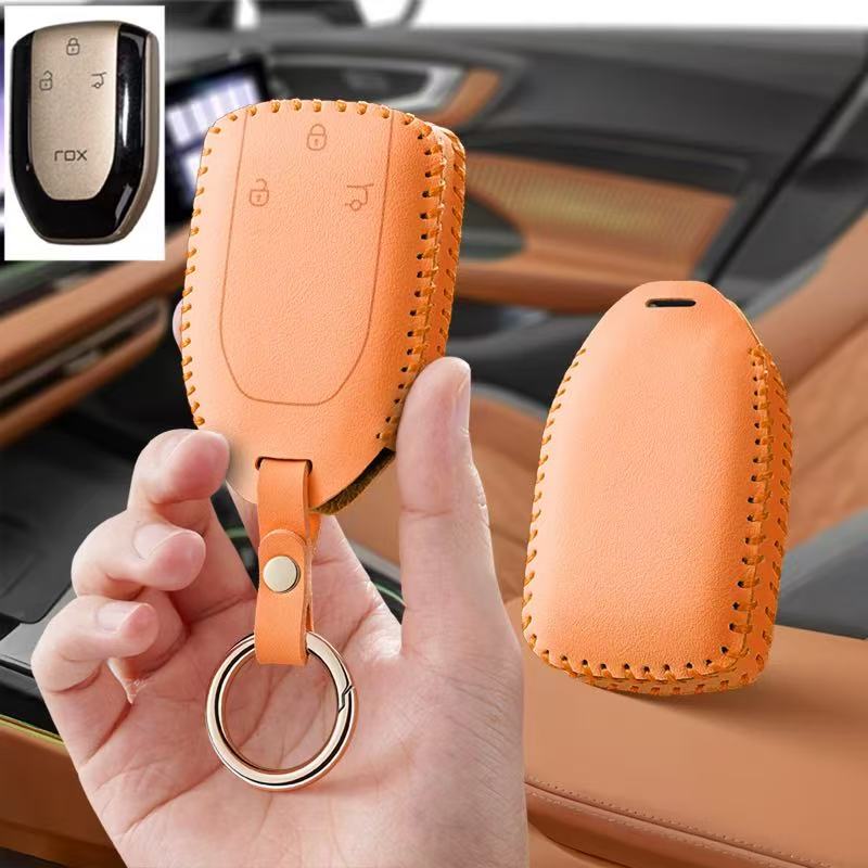 Key Holder Leather Pouch - Accessori Auto: Custodia Protettiva per Chiavi