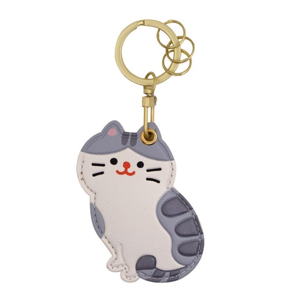 Key Holder Leather Pouch - Nuovo Porta Tessere con Motivo Gatto