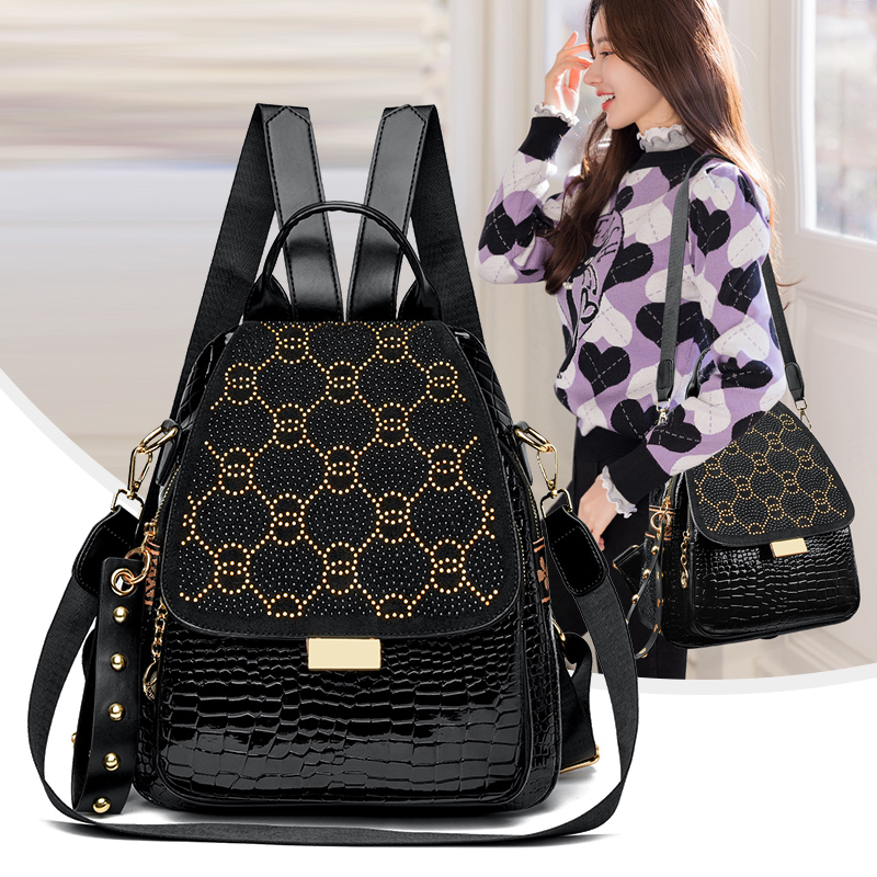 Xl Luxury Bags - Zaino da donna in pelle cerata