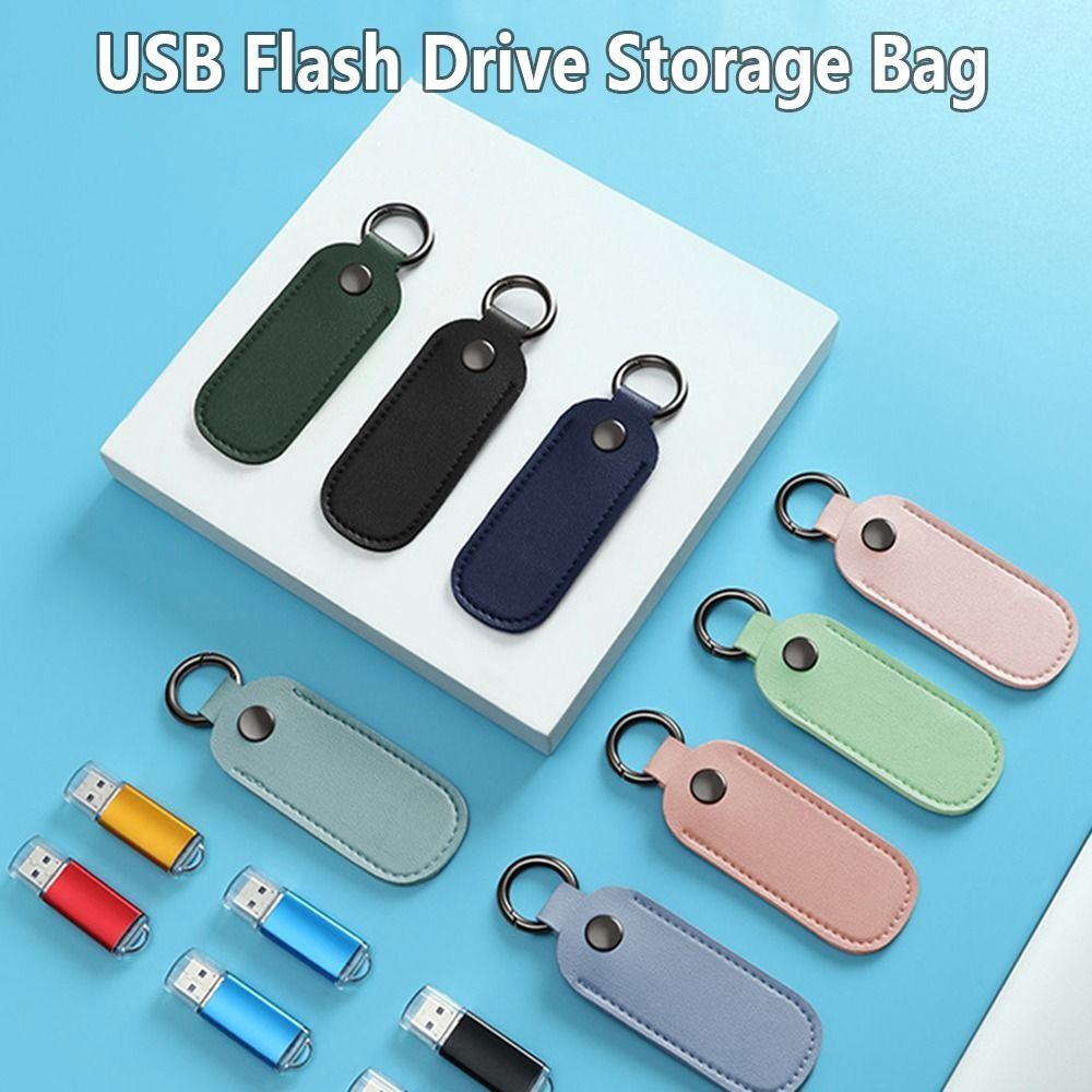Key Holder Leather Pouch - 8 colori U Disk Pouch portachiavi