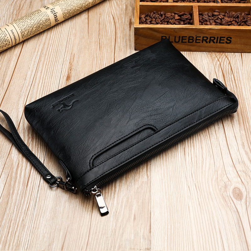 Key Holder Leather Pouch - Borsa a Busta da Uomo di