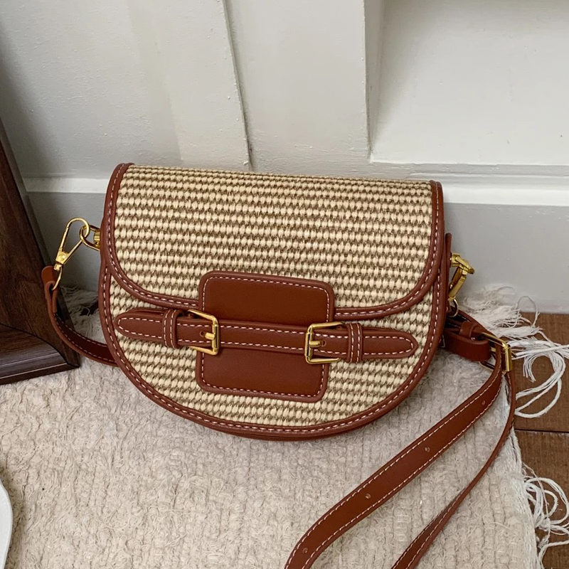 Luxury Bags For Women - Borse a tracolla mini in paglia