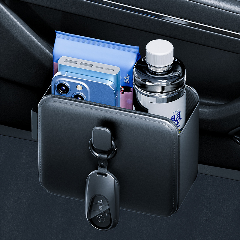 Key Holder Leather Pouch - Tasche portaoggetti per portiera dell'auto Portabicchieri
