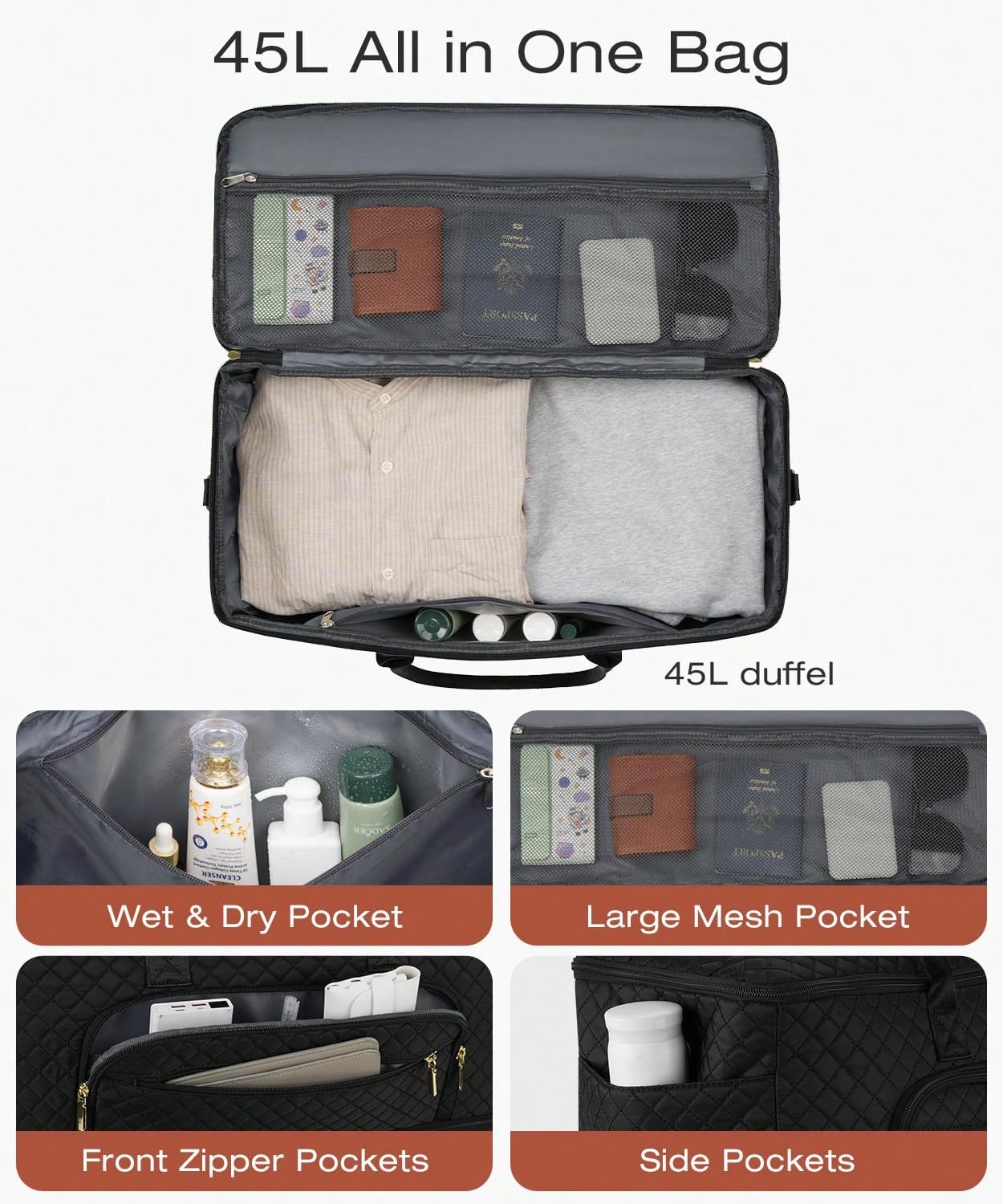 Set di 2 borse da viaggio vers - Weekender Bag Duffle recensione e prezzo