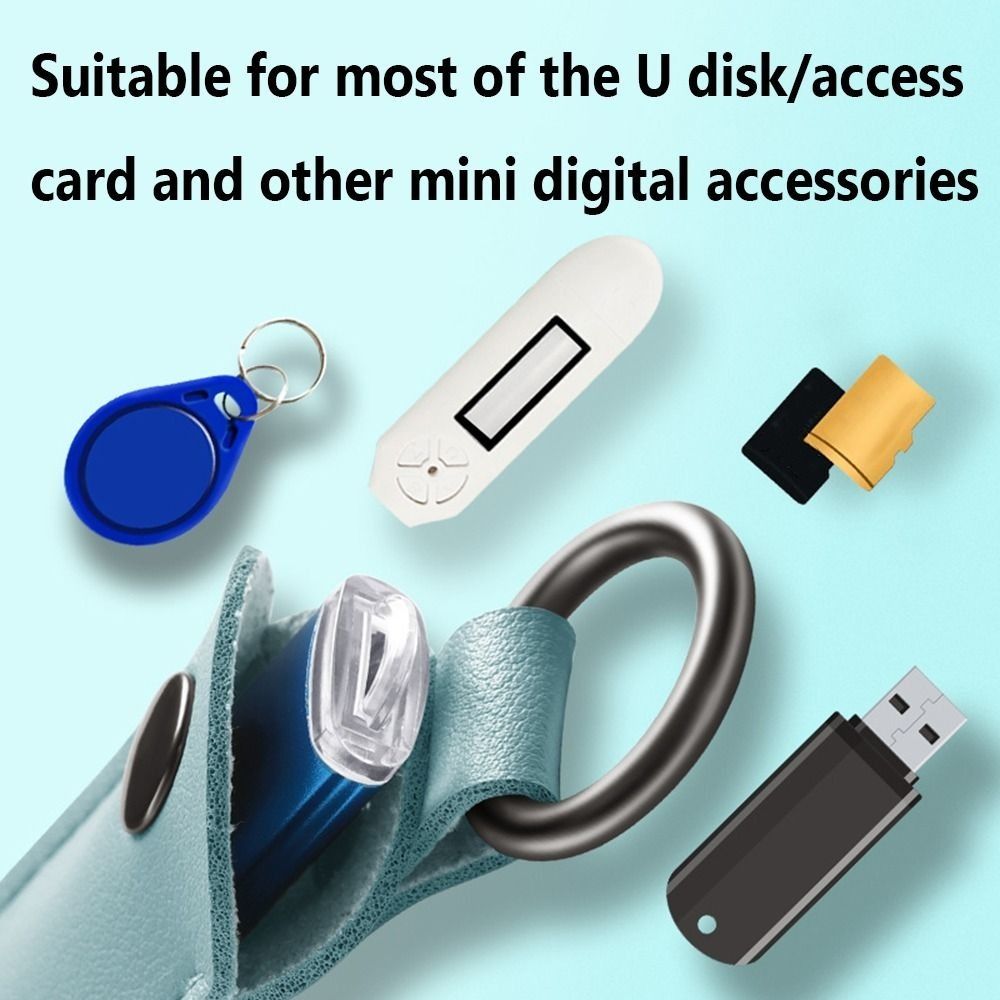 8 colori U Disk Pouch portachi - Key Holder Leather Pouch recensione e prezzo