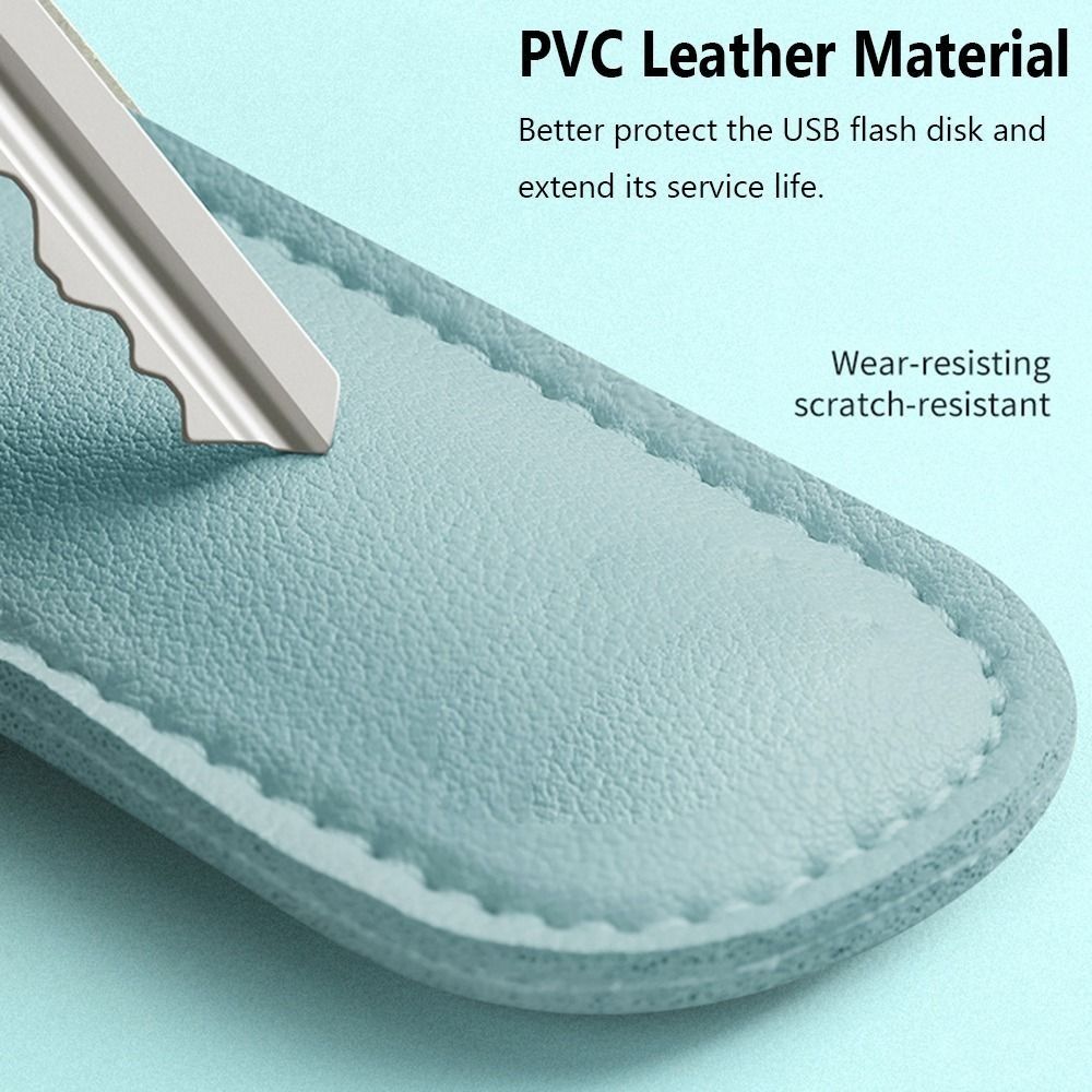 8 colori U Disk Pouch portachi - Key Holder Leather Pouch recensione e prezzo